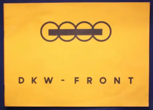 Original Broschüre Auto Union DKW - Front  um 1935 Automobilia Geschichte sf