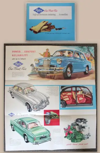 Werbeprospekt Broschüre Riley One-Point-Five 1.5 Automobil Oldtimer um 1960 xz