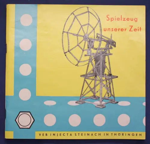 Orig. Prospekt Sonneberger Metallbaukasten "Spielzeug unserer Zeit" um 1950 sf