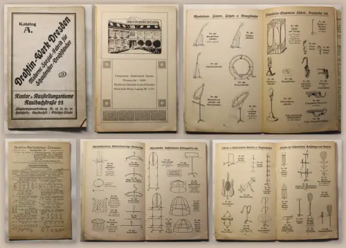 Drahtin-Werk Dresden Katalog A. Spezial-Fabrik Schaufenster-Drahtständer um 1900