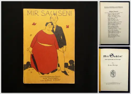 Voigt Mir Sachsen Lauter gleenes Zeich zum Vortragen um 1925 Belletristik mb