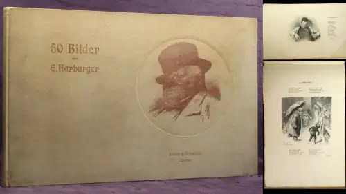 50 Bilder von E.Harburger Gedichte Geschichten Erzählungen um 1900 js