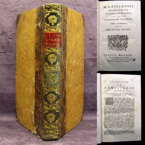 Ciceronis Opera Omnia 1794 12. Bd. apart Latein Delphine Naturwissenschaften mb