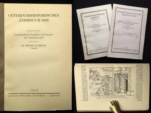 Dr. Wilhelm Rieck Veterinärhistorisches Jahrbuch 1925+1926 2 Bde. js