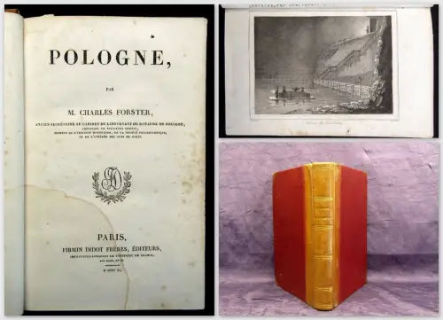 Forster , Charles M. Pologne 1740 Polen Ortskunde Landeskunde Führer Guide js