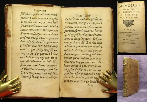 De Moliere Henriette Memoires de la vie de Henriette Sylvie 1671 js