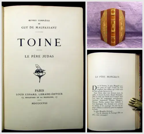 Guy de Maupassant Toine 1908 Belletristik Lyrik Literatur Lyrika mb
