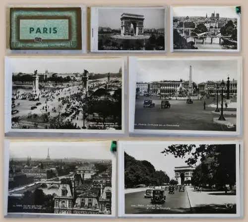 18 Fotopostkarten Stadtansichten Paris Frankreich France um 1930 Fotografie xz