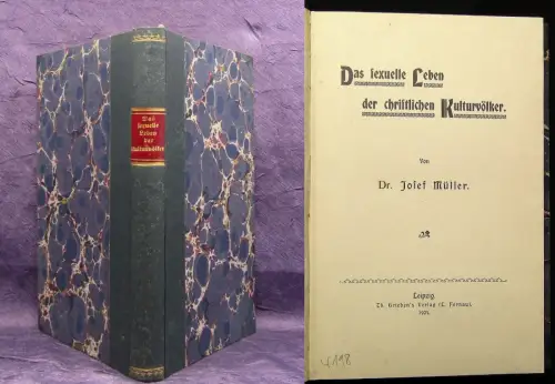 Müller Das sexuelle Leben der christlichen Kulturvölker 1904 Christentum Glaube