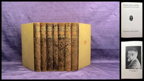Shaw Bernard Dramatische Werke in sieben Bänden um 1920 Belletristik Lyrik