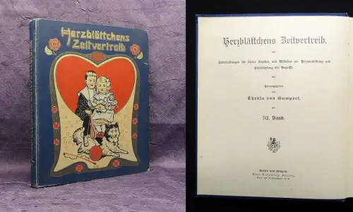 Gumpert Herzblättchens Zeitvertreib 52 um 1910 mit 15 Bildern u zahlr. Abb.