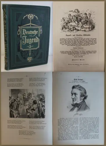 Lohmeyer Deutsche Jungend 5. Bd 1875 Jugend und Familien-Bibliothek Holzschnitte