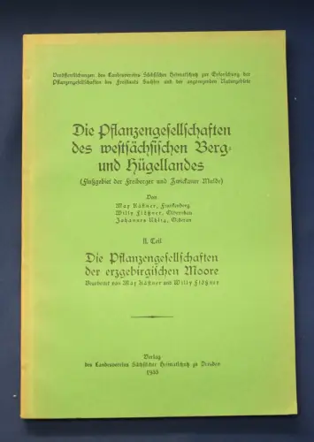Kästner Die Pflanzengesellschaften des westsächsischen Berg u. Hügellandes js