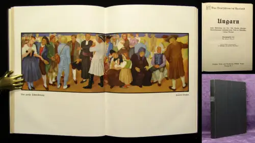 Bell Das Deutschtum im Ausland Ungarn um 1930 33 Abb. 1 Karte 3 Farbdrucke
