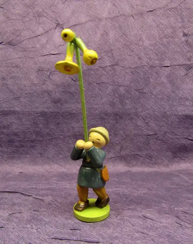 Original Wendt & Kühn Blumenkinder Junge mit Schlüsselblume um 1950 handarbeit