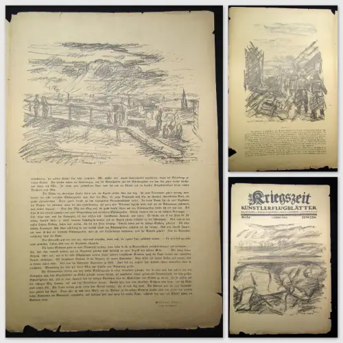 Cassirer Kriegszeit Künstlerflugblätter Nr.55, 15.Oktober 1915 August Gaul