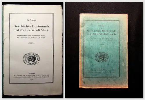 Beiträge zur Geschichte Dortmunds u der Grafschaft Mark XXXVII 1929 Geschichte