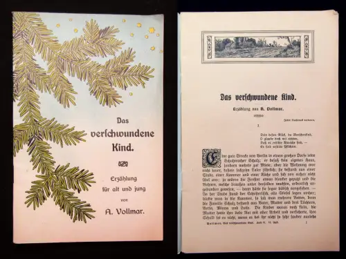 Vollmar Agnes Das verschwundene Kind um 1914 selten Erzählung für jung und alt j