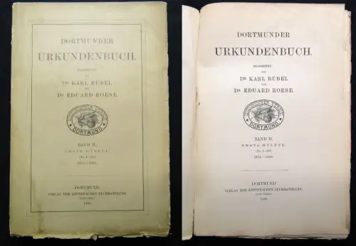 Dortmunder Urkundenbuch Band II. Erste Hälfte (No.1-387) 1372-1394, 1890