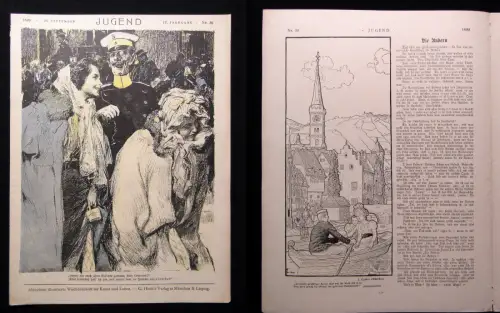 Jugend Zeitschrift Jugendstil Wochenschrift Nr. 39 1899 IV.Jhg. Hirth Verlag js
