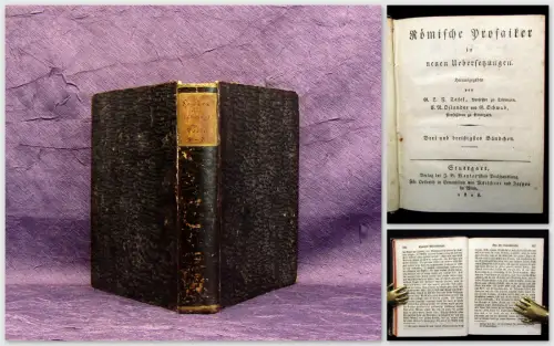 Seneca Werke 4. Bändchen 1828 Römische Prosaiker Literatur Belletristik mb