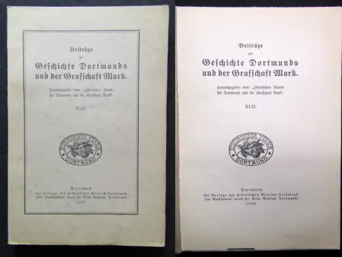 Beiträge zur Geschichte Dortmunds und der Graffschaft Mark XLII. 1936 Geschichte