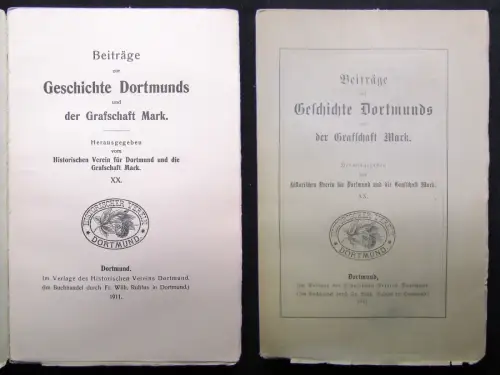 Beiträge zur Geschichte Dortmunds und der Graffschaft Mark XX. 1911