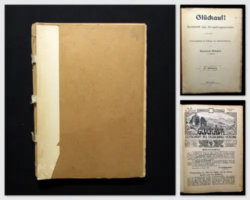 Möckel 12 Hefte Glückauf Zeitschrift des Erzgebirgsvereins 27. Jhg. 1907 mb