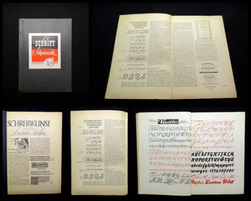 Willy Schumann Schrift und Schmuck 3. Teil Farbe und Form um 1951 Schriftarten