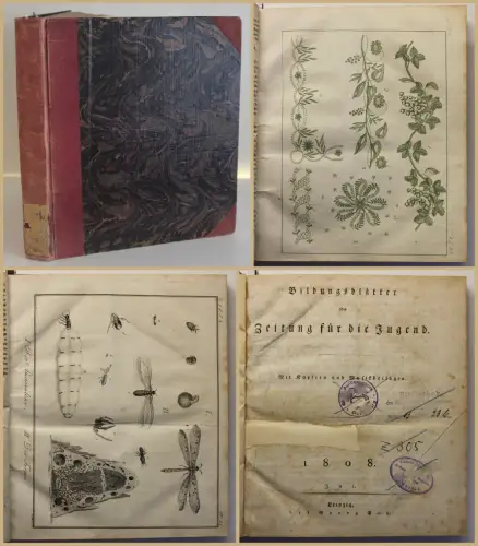 Bildungsblätter oder Zeitung für die Jugend 1808 3 Jhg Heft 79-152 selten sf