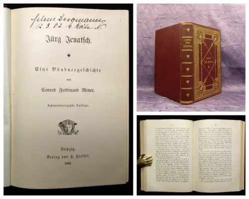 Meyer Jürg Jenatsch Eine Bündnergeschichte 1902 Militär Geschichte