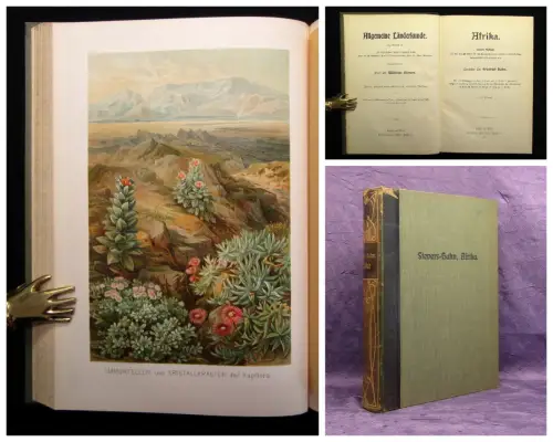 Hahn, Sievers Allgemeine Länderkunde Afrika 1906 Länderkunde Völkerkunde
