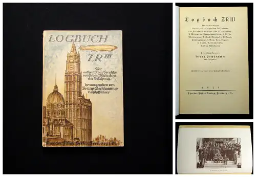 Pochhammer Logbuch ZR III 38 Abbildungen 1 Fahrtstreckenkarte 1924 Geschichte