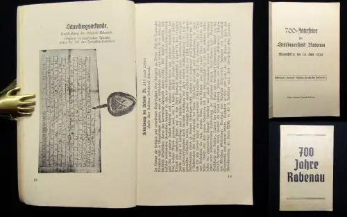 Stadt Rabenau 700-Jahrfeier der Stuhlbauerstadt Rabenau 1935
