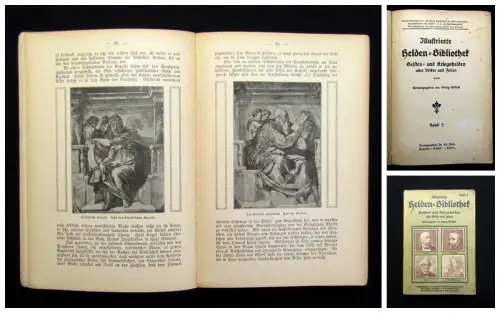 Illustrierte Helden-Bibliothek Geistes und Kriegshelden aller Zeiten um 1900