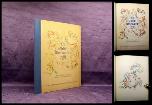 Scharf/Viehrig Du schöne Weihnachtszeit 1947 Kinderbuch Literatur Lyrik