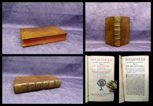Brantome Memoires de Messire Pierre de Bourdeille 1722 Geschichte Hostorie