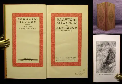 Schulze Drawida-Märchen der Kuwi- Kond (Süd- Indien) 1922 Erzählungen