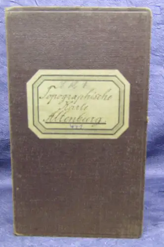  Topografische Kartealtenburg 441 1880 Geografie Ortskunde Landeskunde  js