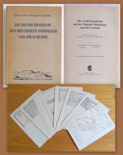Obst Kayser Die grosse Randstufe auf der Ostseite Südafrikas & ihr Vorland 1949
