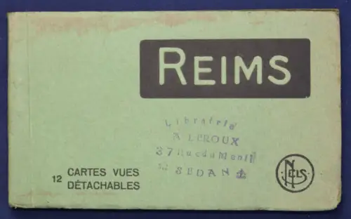 12 Ansichtskarten Postkarten Reims um 1920 Frankreich Fotografie Landeskunde sf