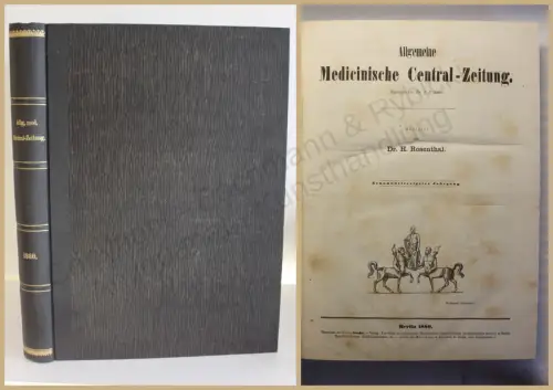 Rosenthal Allgemeine medicinische Central-Zeitung 1880 Medizin Wissen Studium xy