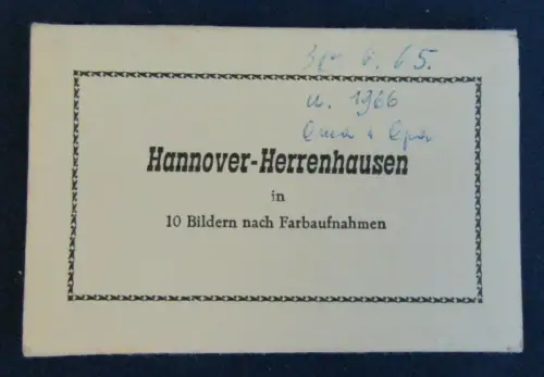 Leporello mit 10 Farbfotos von Hannover-Herrenhausen Geografie Ortskunde sf