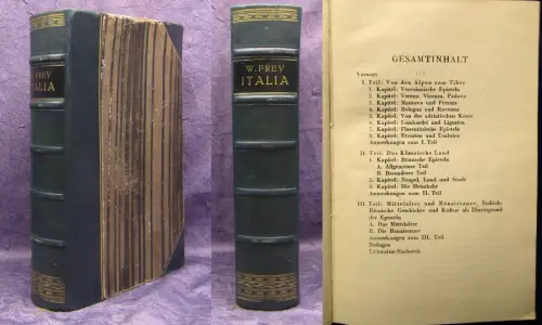 Frey Italia Sempiterna Teil I Von den Alpen zum Tiber 1927 Literatur js