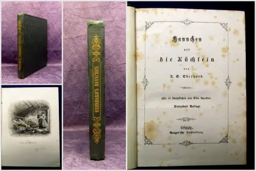 Eberhard, A.G. Hannchen und die Küchlein um 1860 Stahlstiche am