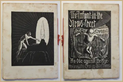 Scheffauer The Infant in the News-sheet 1921 mit 2 Holzschnitten Englisch sf