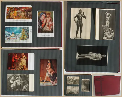 Fotoalbum AK Kunstpostkarte Haus der Kunst München 30er/40er Erotik Akt sf