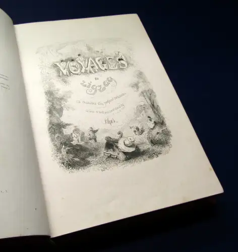 Töpfer Premiers Voyages en Zigzag 1868 dekorativ Belletristik Goldschnitt js