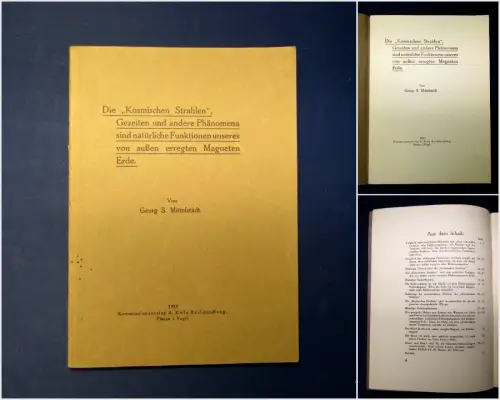 Mittelstädt Die "Kosmischen Strahlen", Gezeiten und andere Phänomena 1933 mb