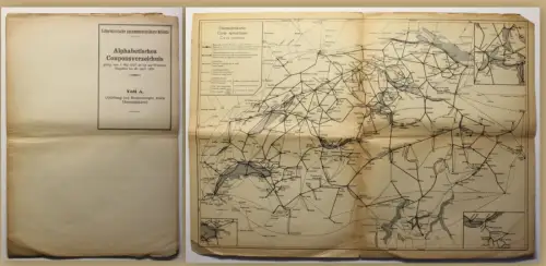 Orig. Prospekte Alphabetisches Couponsverzeichnis Teil A & B 1927 Eisenbahn sf